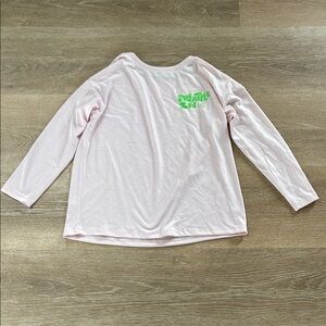 Cat & Jack Pink and Green Long Sleeve Tee